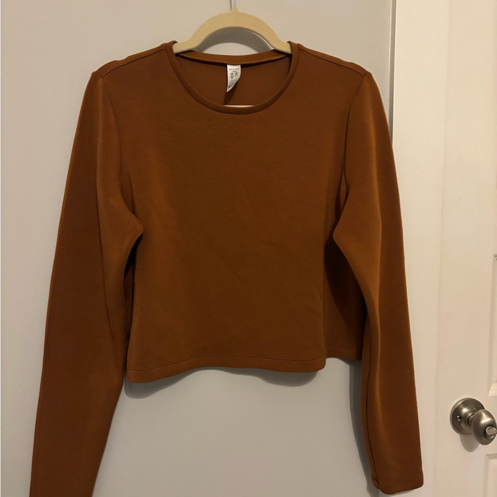 SPANX AirEssentials Cropped Long Sleeve Women's Top